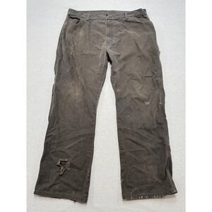 Dickies Carpenter Pants Men's 40x32 Brown Canvas Straight Leg Relaxed Workwear
